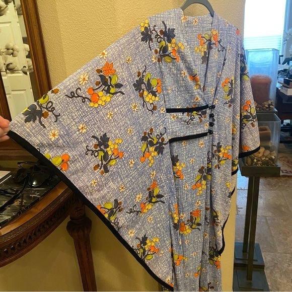 Vintage WINDSOR ROBES Floral Kimono Maxi Robe Size XS/S- RARE - Picture 3 of 10